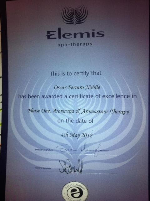 Certificado Elemis